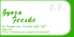 gyozo fecske business card